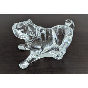 Baccarat Crystal Mops Hund Carlin Pug Dog Puppy Figurine Paperweight France